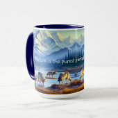 Nature Wildlife Wolves Denali Park Tasse (Vorderseite Links)