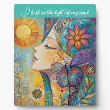 Nature Woman Boho Tabletop Plaque mit Easel