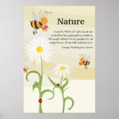 Nature Zitat - George Washington Carver Poster (Vorne)