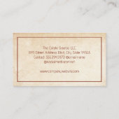 Nature Zuhause Logo | Hintergrund Visitenkarte (Rückseite)