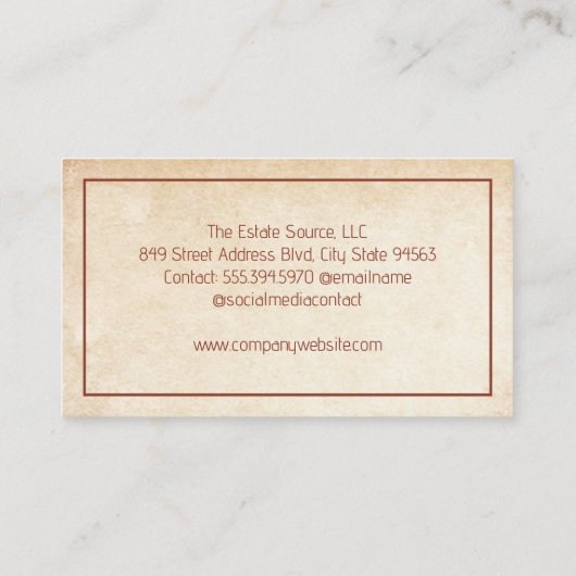 Nature Zuhause Logo | Hintergrund Visitenkarte (Rückseite)