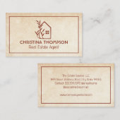 Nature Zuhause Logo | Hintergrund Visitenkarte (Vorne/Hinten)