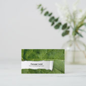 Natureanpassbarer Leaf Closeup-Visitenkarte Visitenkarte (Stehend Vorderseite)