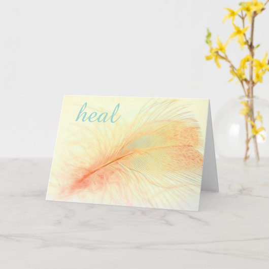 Natureather wird gut karte (Gelbe Blume)