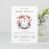 Natureessbare Baby-Dusche Einladung (Stehend Vorderseite)