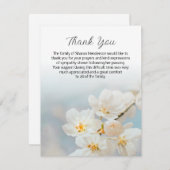 Natureflorale Beerdigung danke Ihnen Note Card (Vorne/Hinten)