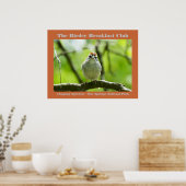 Naturefotografie Chipping Sparrow Vogelbeobachter Poster (Küche)