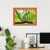 Naturefotografie Chipping Sparrow Vogelbeobachter Poster (Heimbüro)
