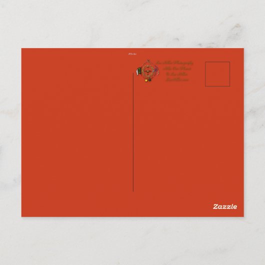 Naturefotografie Summer Tanager Vogelbeobachter Postkarte (Rückseite)