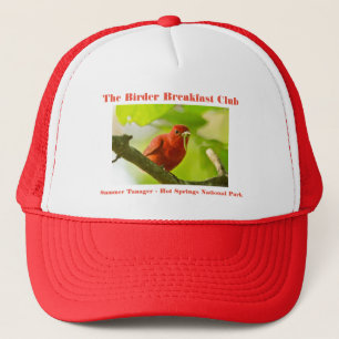 Naturefotografie Summer Tanager Vogelbeobachter Truckerkappe