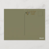 Naturefotografy Mockingbird Vogelbeobachter Card Postkarte (Rückseite)