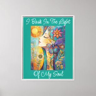 Naturegeist Frau gesteppte Canvas Print Leinwanddruck