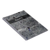 Naturegeologie Gray Granite Blau Details zu jedem  Notizblock (Rechte Seite)
