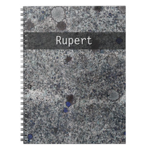 Naturegeologie Gray Granite Blau Details zu jedem Notizblock