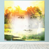 Naturegirl Leinwanddruck (Insitu (Holzboden))