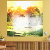 Naturegirl Leinwanddruck (Insitu (Wohnzimmer))