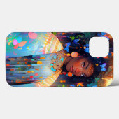 Naturegoddess African American Fantasy Art Case-Mate iPhone Hülle (Rückseite (Horizontal))