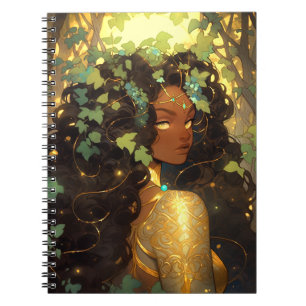 Naturegoddess African American Fantasy Art Notizblock
