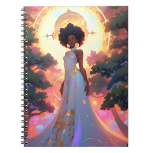 Naturegoddess African American Fantasy Art Notizblock