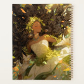 Naturegoddess African American Fantasy Art Planer (Rückseite)