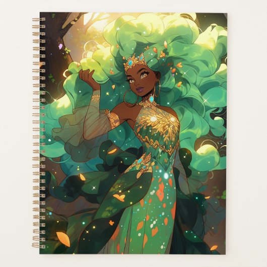 Naturegoddess African American Fantasy Art Planer (Vorderseite)