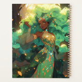 Naturegoddess African American Fantasy Art Planer (Rückseite)