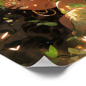 Naturegoddess African American Fantasy Art Poster (Ecke)