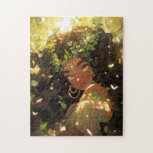 Naturegoddess African American Fantasy Art Puzzle