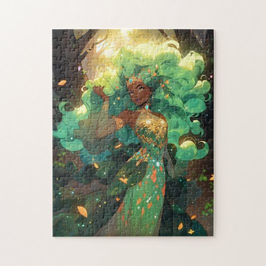Naturegoddess African American Fantasy Art Puzzle (Vertikal)