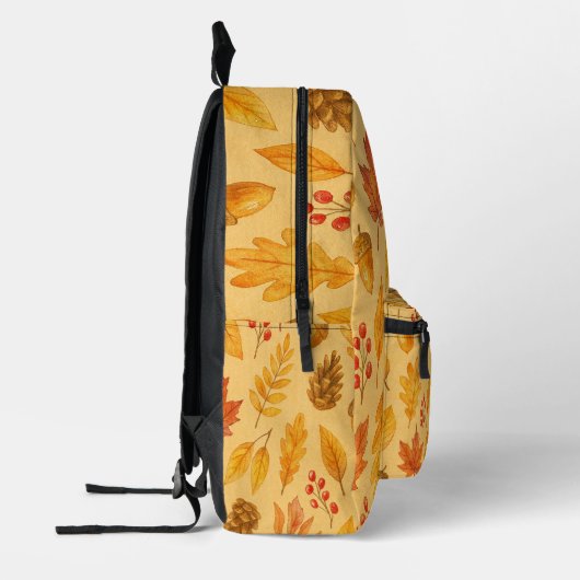 Natureherbstmuster Bedruckter Rucksack (Links)