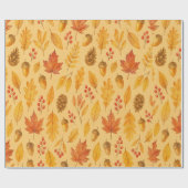 Natureherbstmuster Geschenkpapier (Flach)