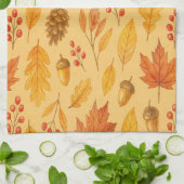 Natureherbstmuster Geschirrtuch (Gefaltet)