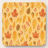 Natureherbstmuster Getränkeuntersetzer (Vorderseite)