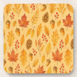 Natureherbstmuster Getränkeuntersetzer