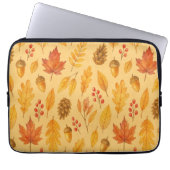 Natureherbstmuster Laptopschutzhülle (Vorderseite)