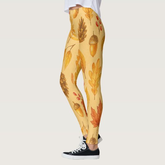 Natureherbstmuster Leggings (Links)