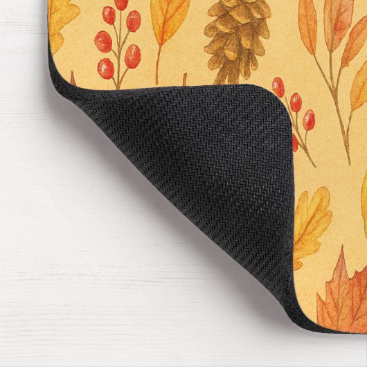 Natureherbstmuster Mousepad (Ecke)