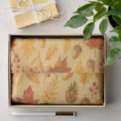 Natureherbstmuster Seidenpapier (Geschenk)