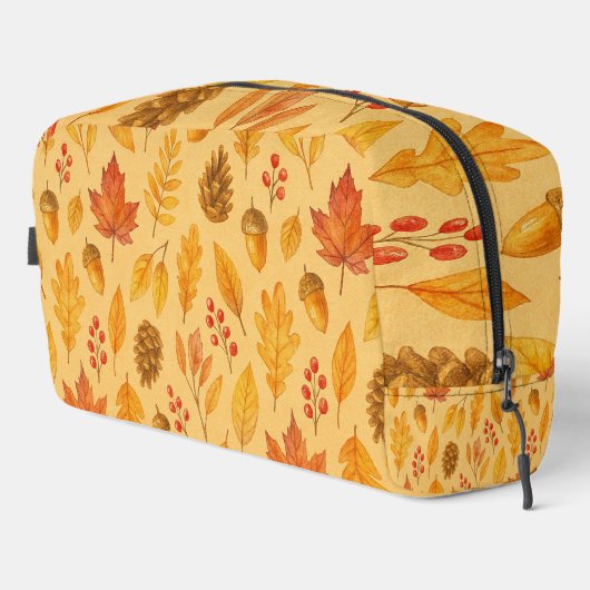 Natureherbstmuster Waschbeutel (Rechte Ecke)