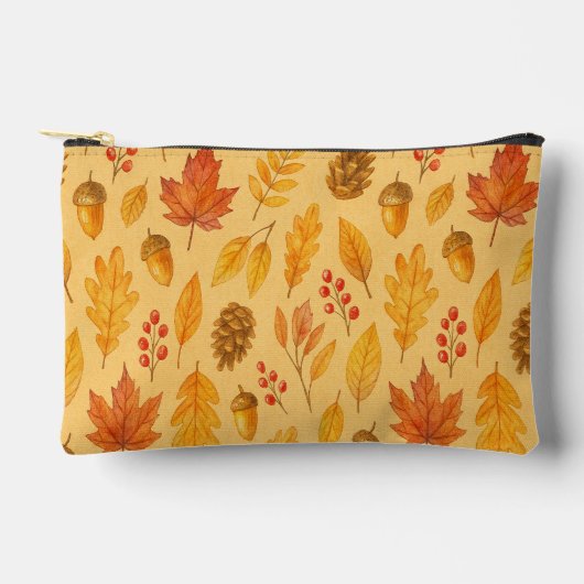 Natureherbstmuster Zubehörtasche (Vorderseite)