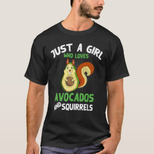 Naturei nur ein Mädchen, das Avocados und S Liebe T-Shirt
