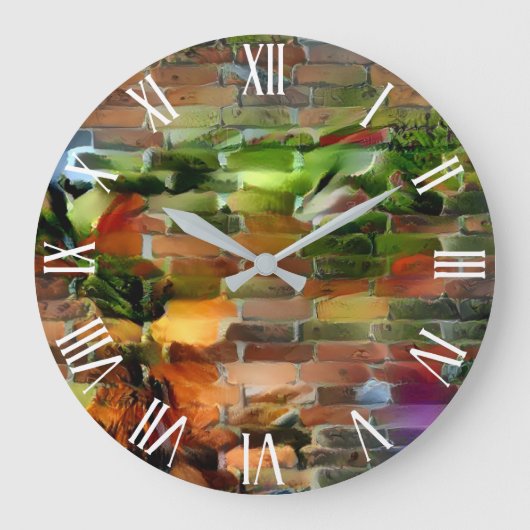 Naturei Wand Kunstwerk Große Wanduhr (Vorderseite)