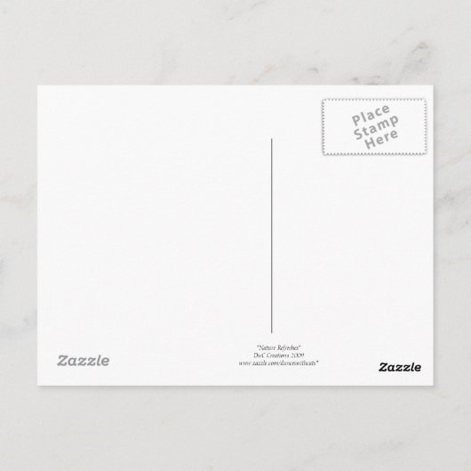 Natureinholung Postkarte (Rückseite)