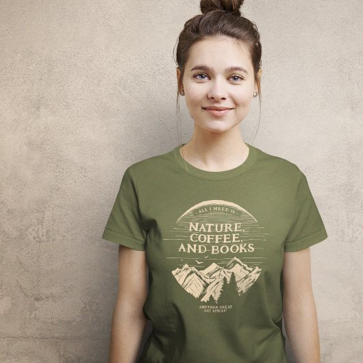 Naturekaffee und Bücher T-Shirt