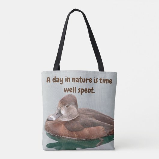 Naturel Lover Weiblicher Foto Wilder Vogel Tasche (Rückseite)