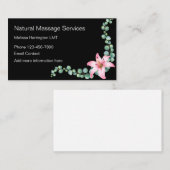 Naturel Schönheits-Massage Visitenkarte (Vorne/Hinten)