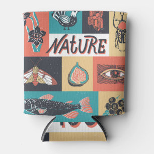 Naturelemente, Retrostil-Symbole. Dosenkühler