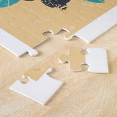 Naturelemente, Retrostil-Symbole. Puzzle (Seite)