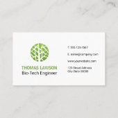 Naturelogo | Stilvolles, modernes Logo Visitenkarte (Rückseite)