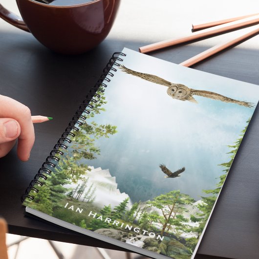 Naturelüberwurfschüssel Monogramm Name Berglandsch Notizblock